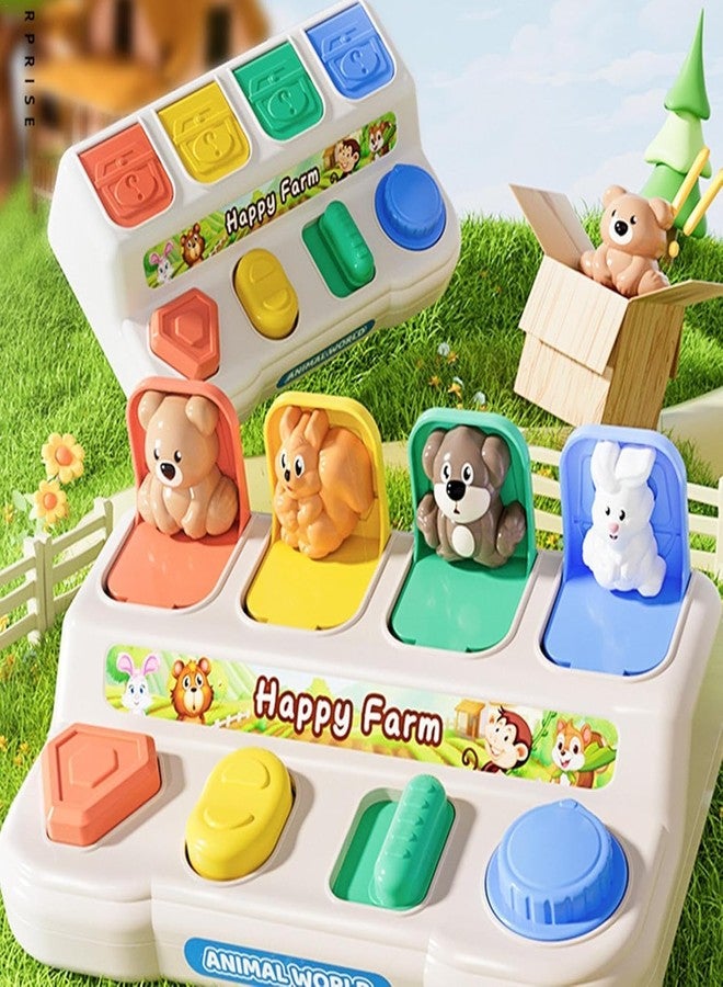 BeFunky Baby Pop Up Toy- Colorful Cause and Effect Toys for Babies 9 Months Montessori Toy Toddler Infant Toys Sensory Interactive for Early Learning Development (Farm Animals) - Image 4